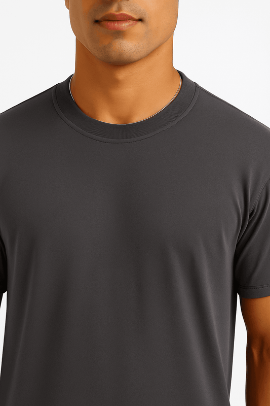 Dark Gray Oversized T-Shirt - styleflea