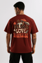Love Yourself Drop Shoulder T-Shirt – Burgundy