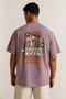 Love Yourself Drop Shoulder T-Shirt - Lilac