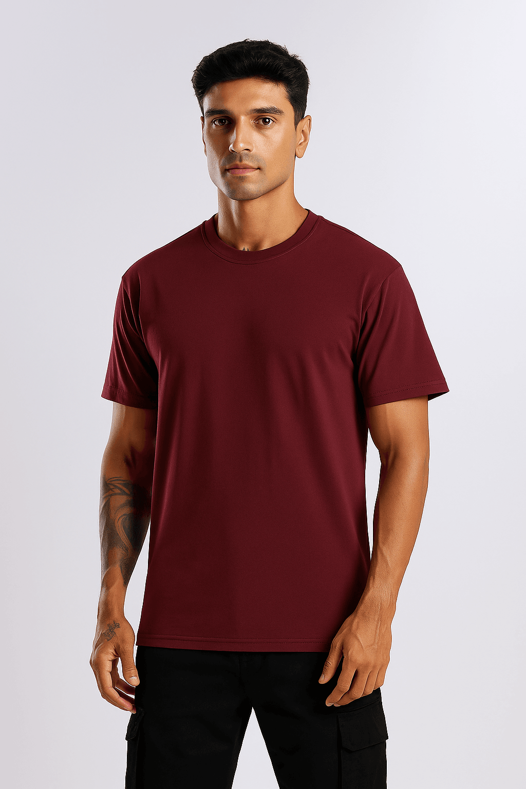Maroon Oversized T-Shirt - styleflea