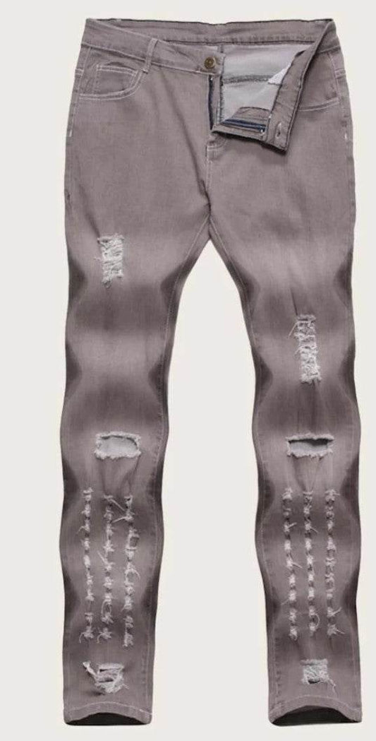 Men Relaxed Ripped Jeans - styleflea