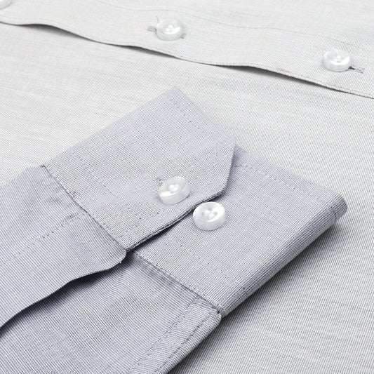 Minimalist Grey Cotton Shirt - styleflea
