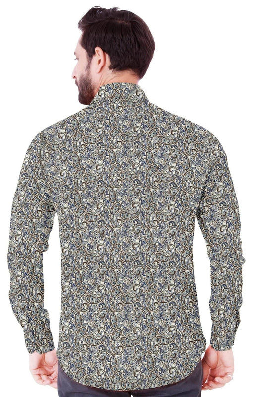 Regal Paisley Cotton Shirt - styleflea