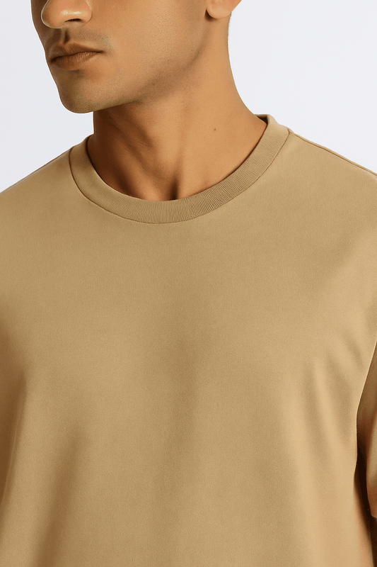 Light Brown Oversized T-Shirt - styleflea