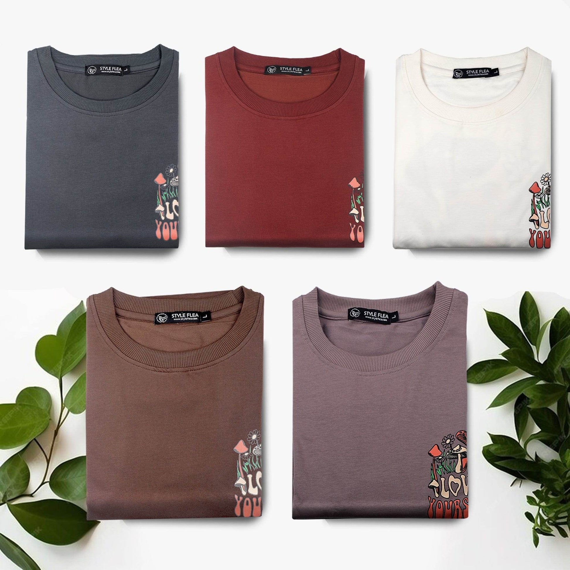 Love Yourself Drop Shoulder T-Shirt - White - styleflea