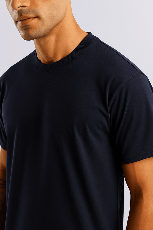 Navy Blue Oversized T-Shirt - styleflea