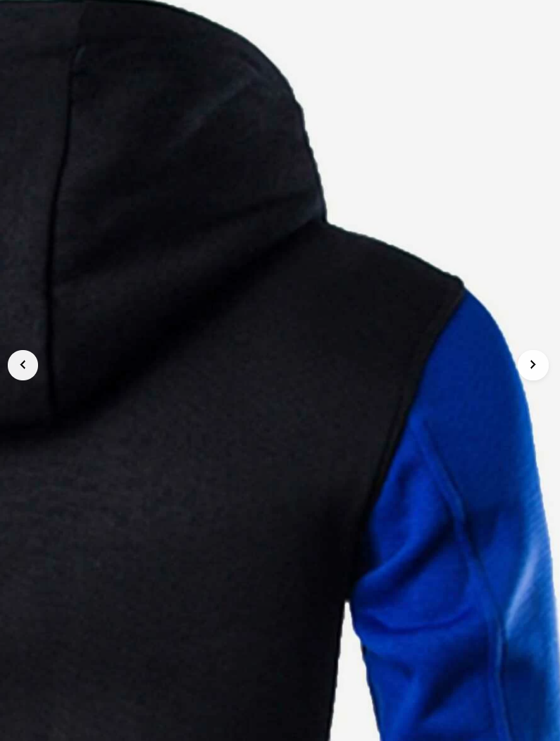 Men Cut And Sew Panel Hooded Jacket
