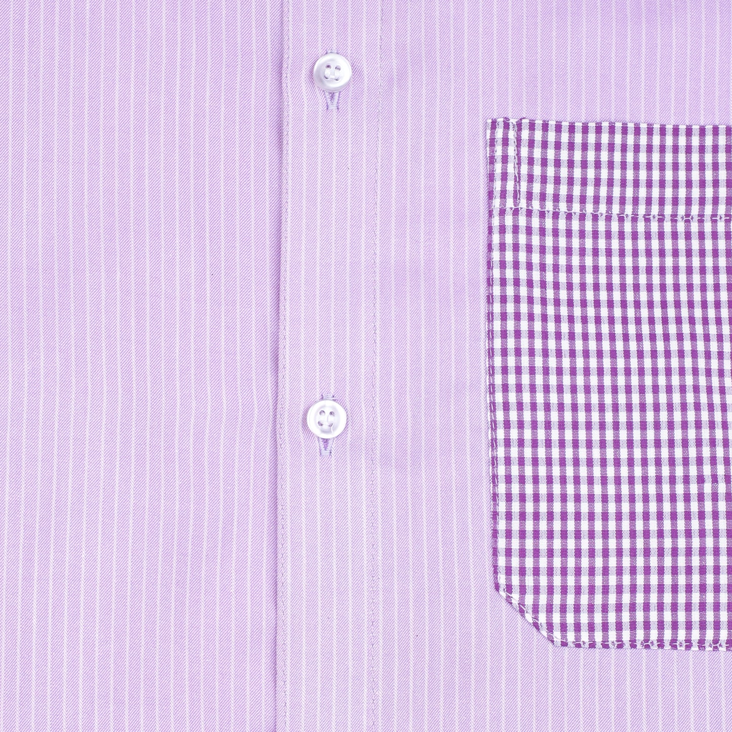 Purple Checkered With Mini Red Pocket Men's Shirt