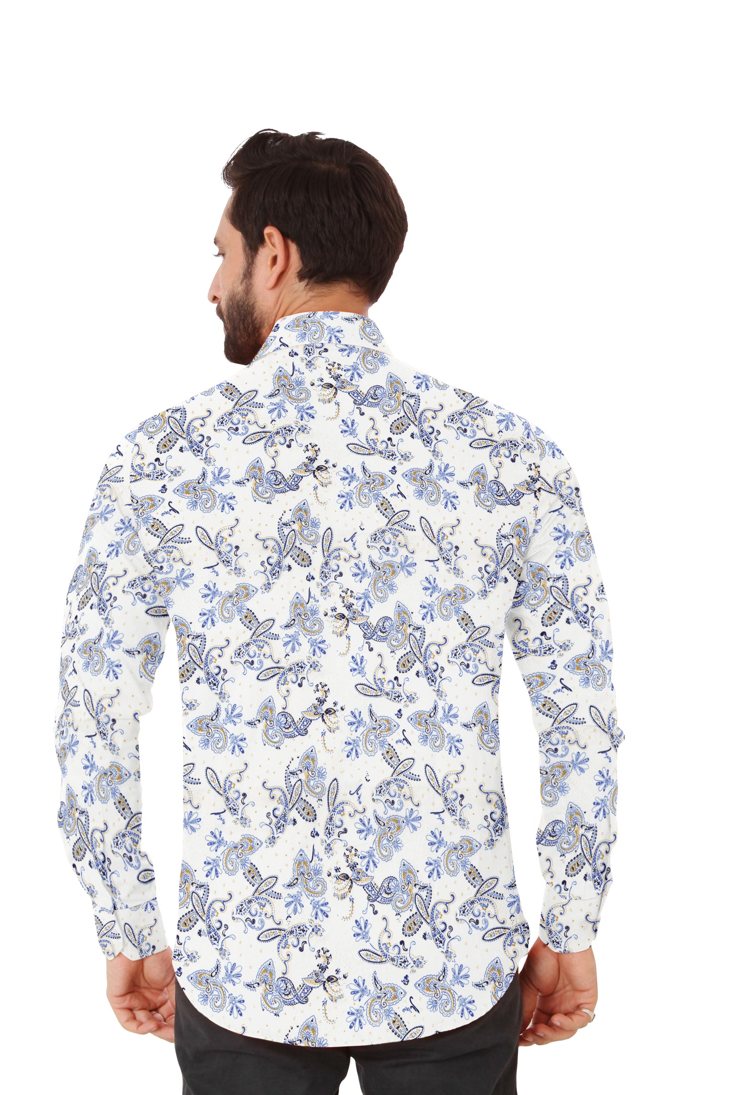 Classic Printed Cotton Men's Shirt