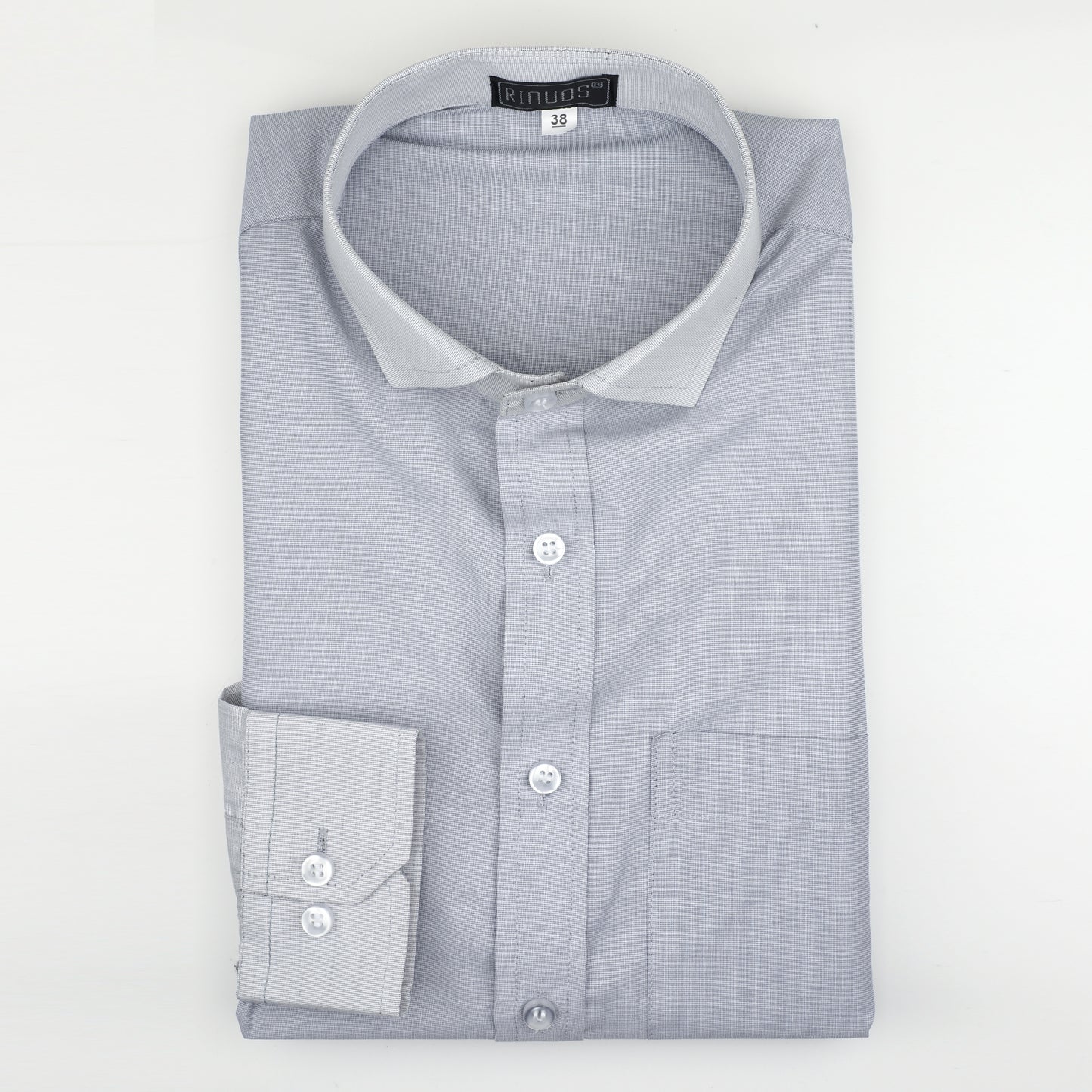 Dapper Men's Graphite Checkered Shirt