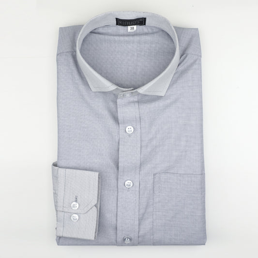 Dapper Men's Graphite Cotton Shirt