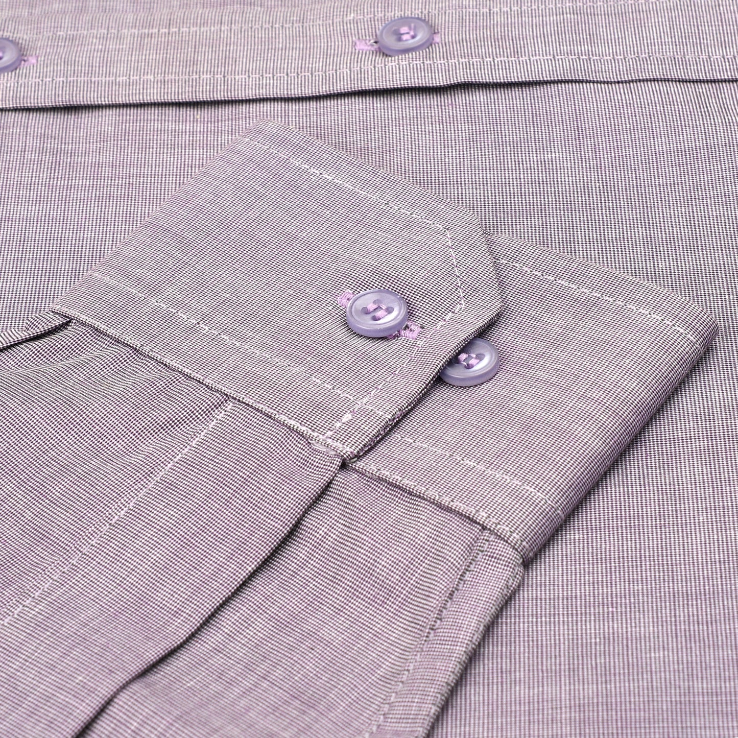 Distinguished Blend: White & Purple Checked Shirt