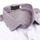Distinguished Blend: White & Purple Checked Shirt