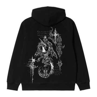 Profane Manuscript Oversized Hoodie - styleflea