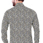 Men Printed Casual Grey Shirt