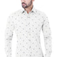White Floral Men's Shirt