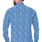 Unconventional Blue Printed Shirt