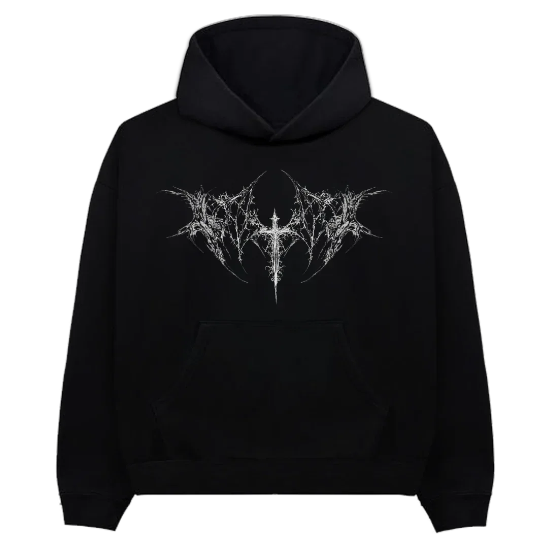 Ivory Heresy Oversized Hoodie - styleflea