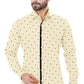 Abstract Yellow Print Summer Shirt