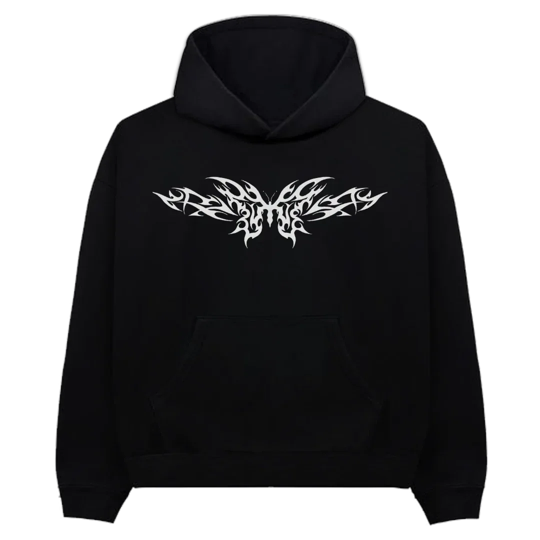 Profane Manuscript Oversized Hoodie - styleflea