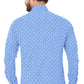 Light Blue Polka Men's Shirt