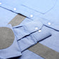 Air Superiority Blue & Grey Elbow Patch Men's Shirt
