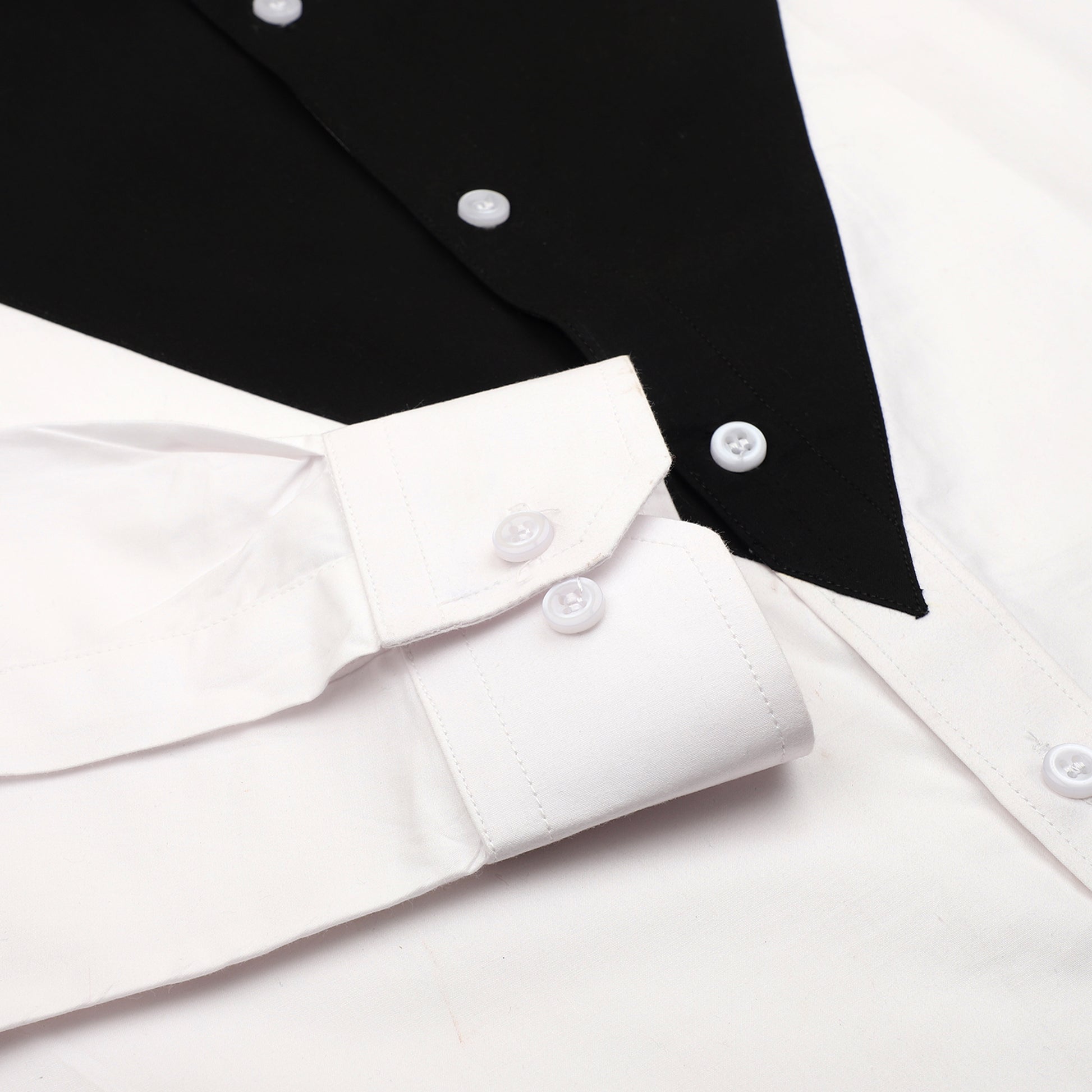 White Black Designer Men' Shirt 