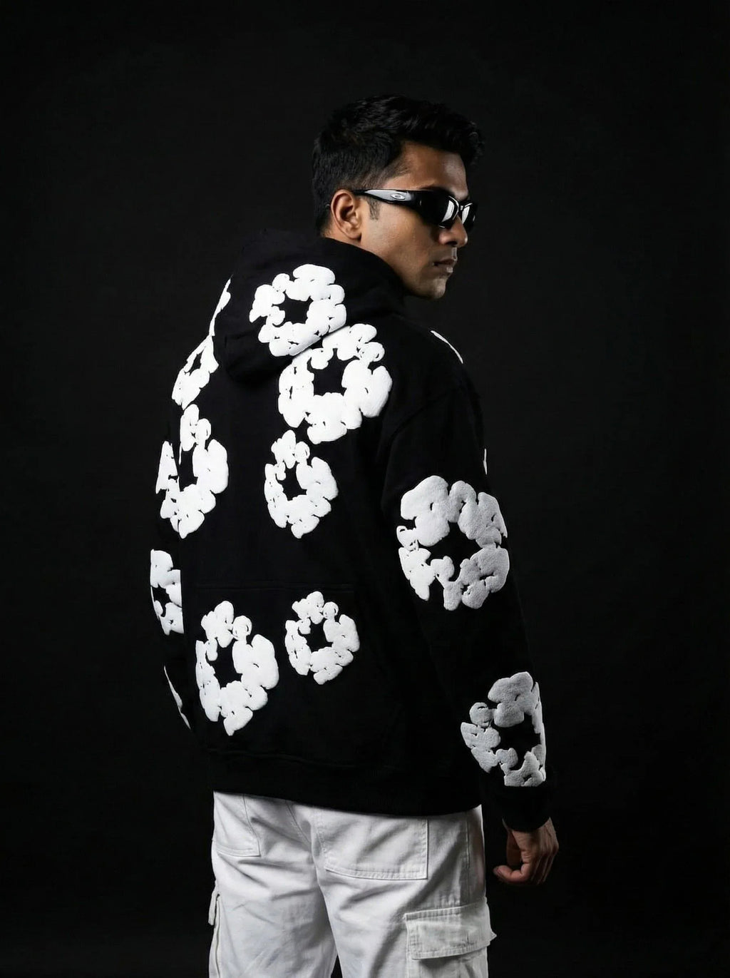 Midnight Bloom Hoodie - styleflea