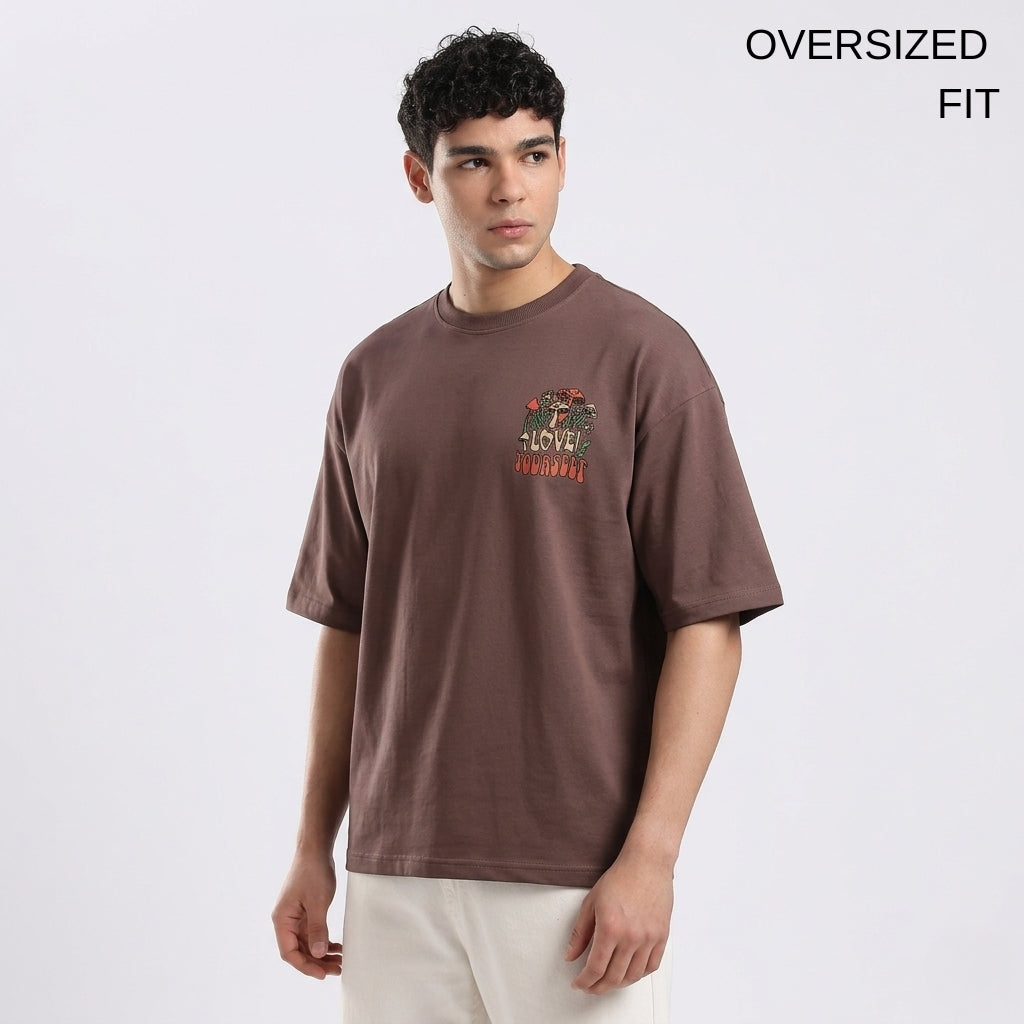 Love Yourself Mauve Oversized T-Shirt