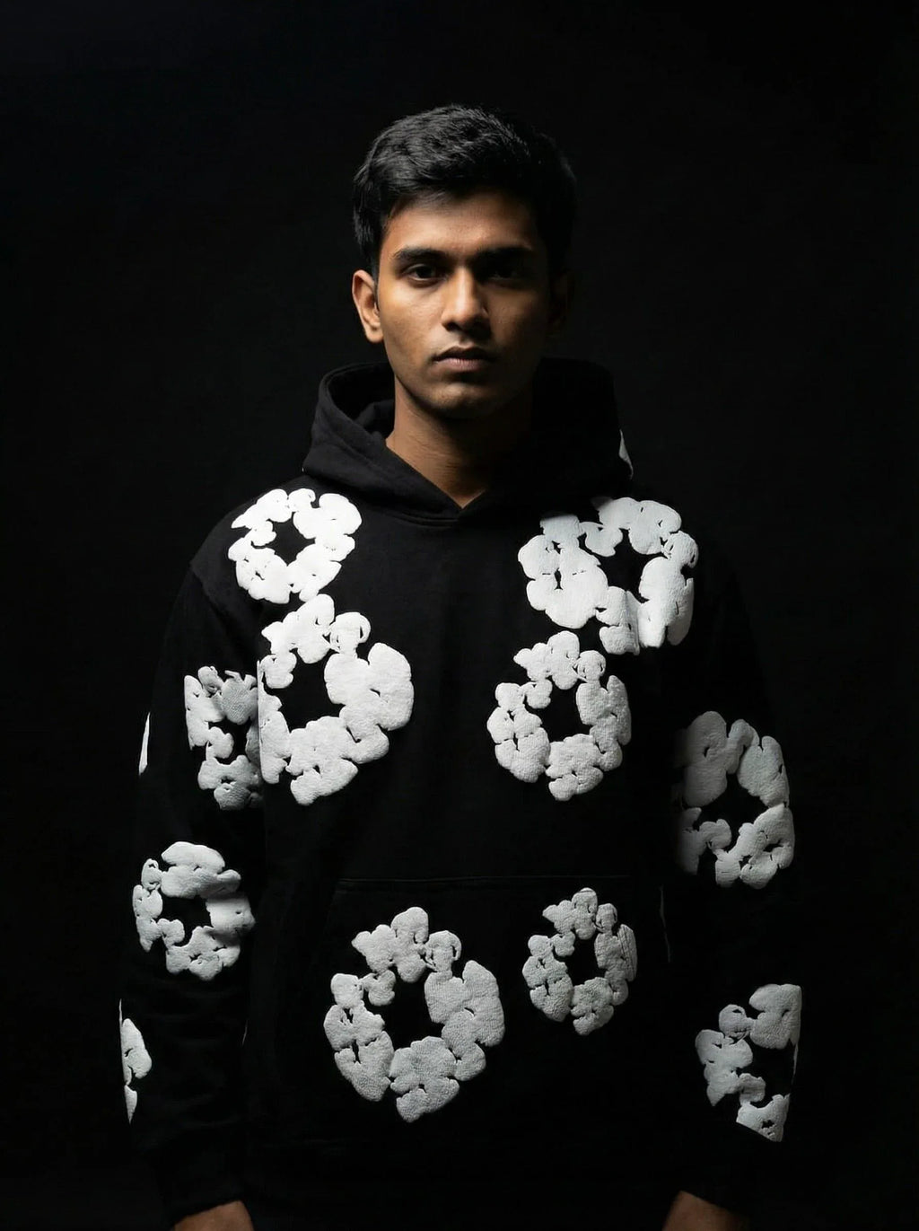 Midnight Bloom Hoodie - styleflea