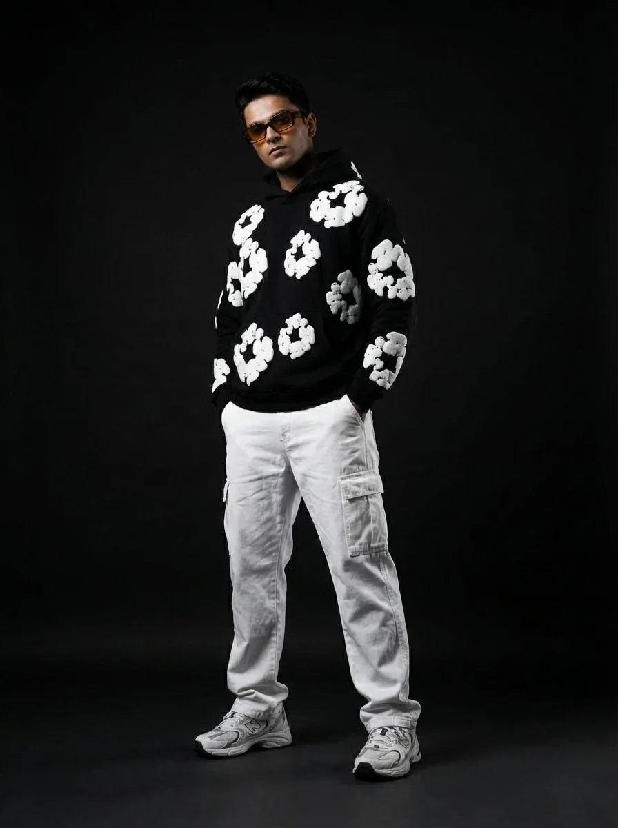 Midnight Bloom Hoodie - styleflea