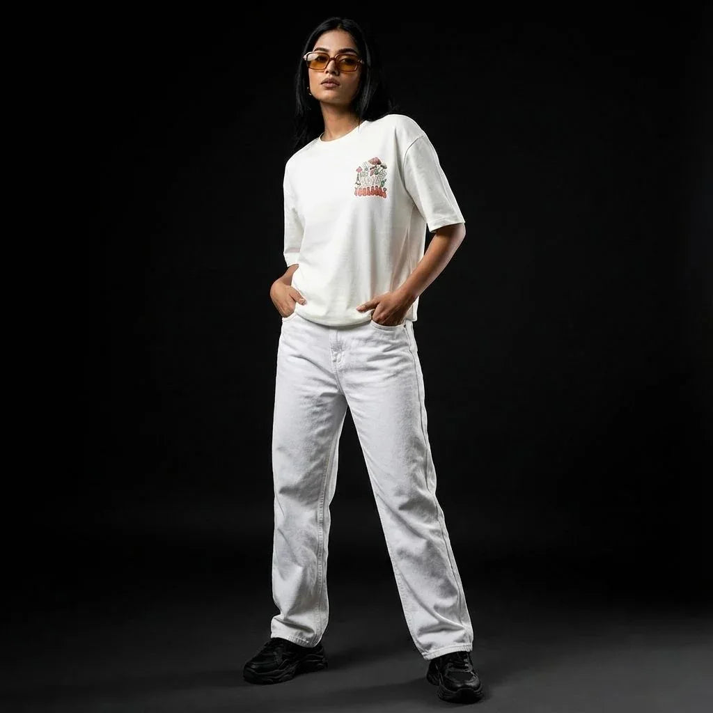 Love Yourself White Oversized T-Shirt - styleflea