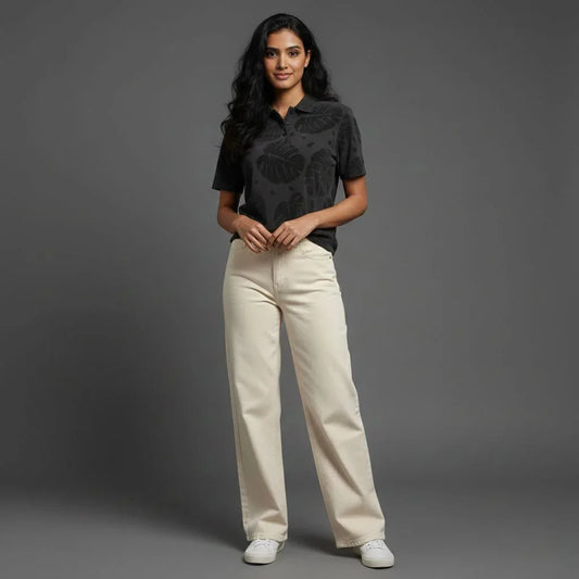 Dark GreyTextured Polo - styleflea