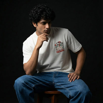 Love Yourself White Oversized T-Shirt - styleflea