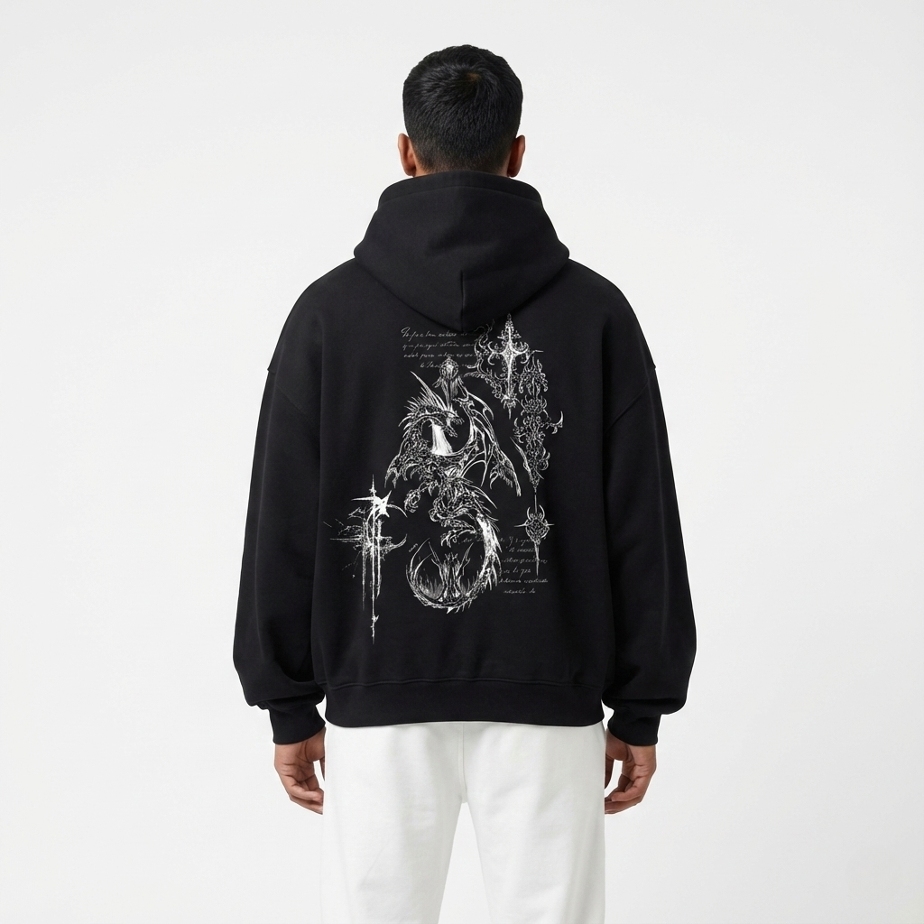 Profane Manuscript Oversized Hoodie