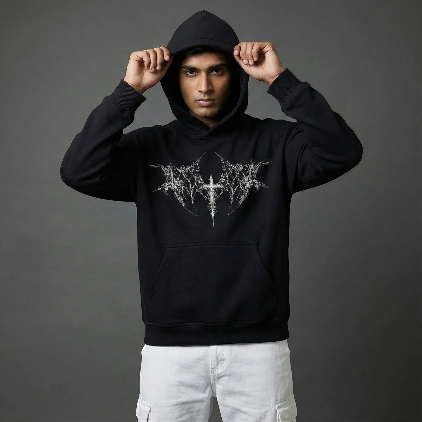 Ivory Heresy Oversized Hoodie - styleflea