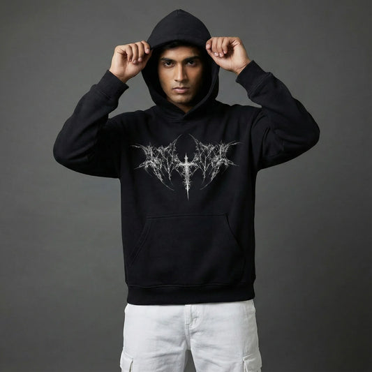 Ivory Heresy Oversized Hoodie - styleflea