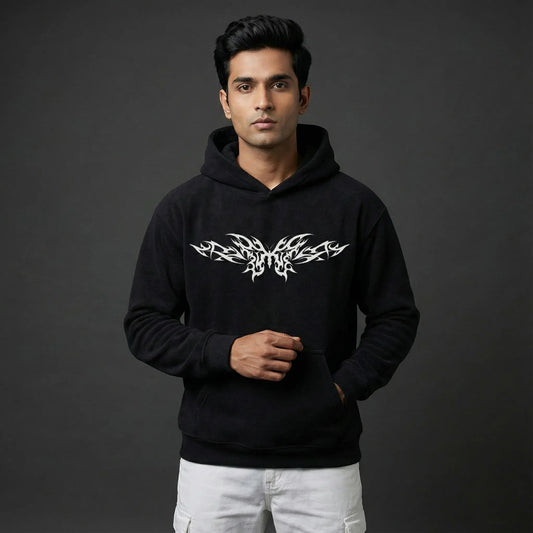 Profane Manuscript Oversized Hoodie - styleflea