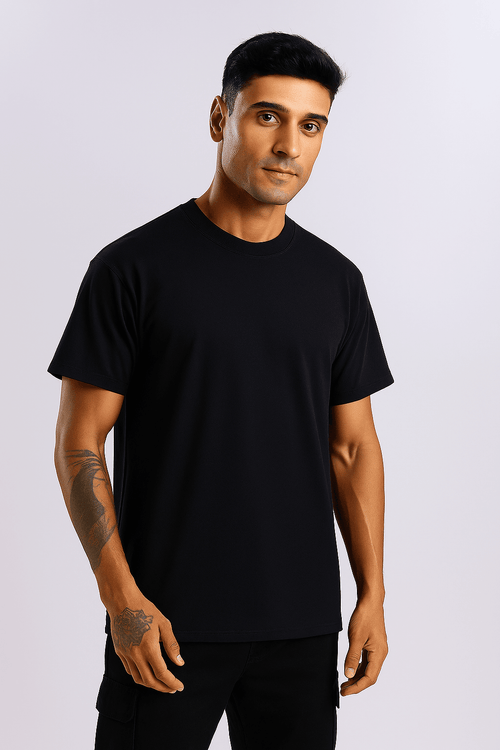 Black Oversized T-Shirt - styleflea