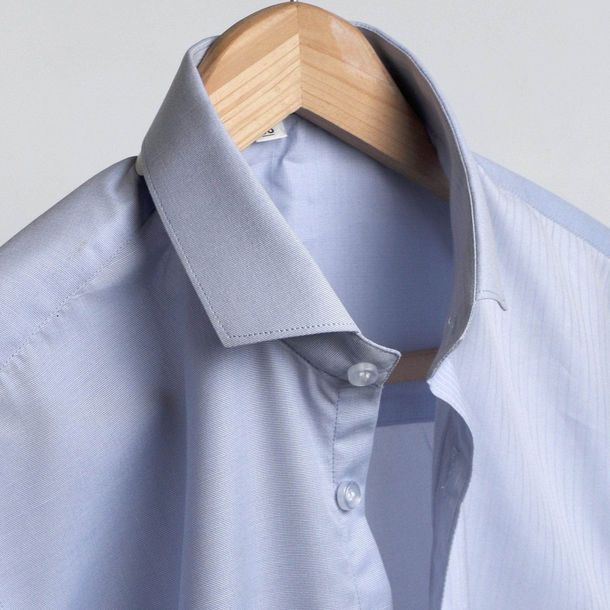 Blue Gingham Cotton Shirt - styleflea
