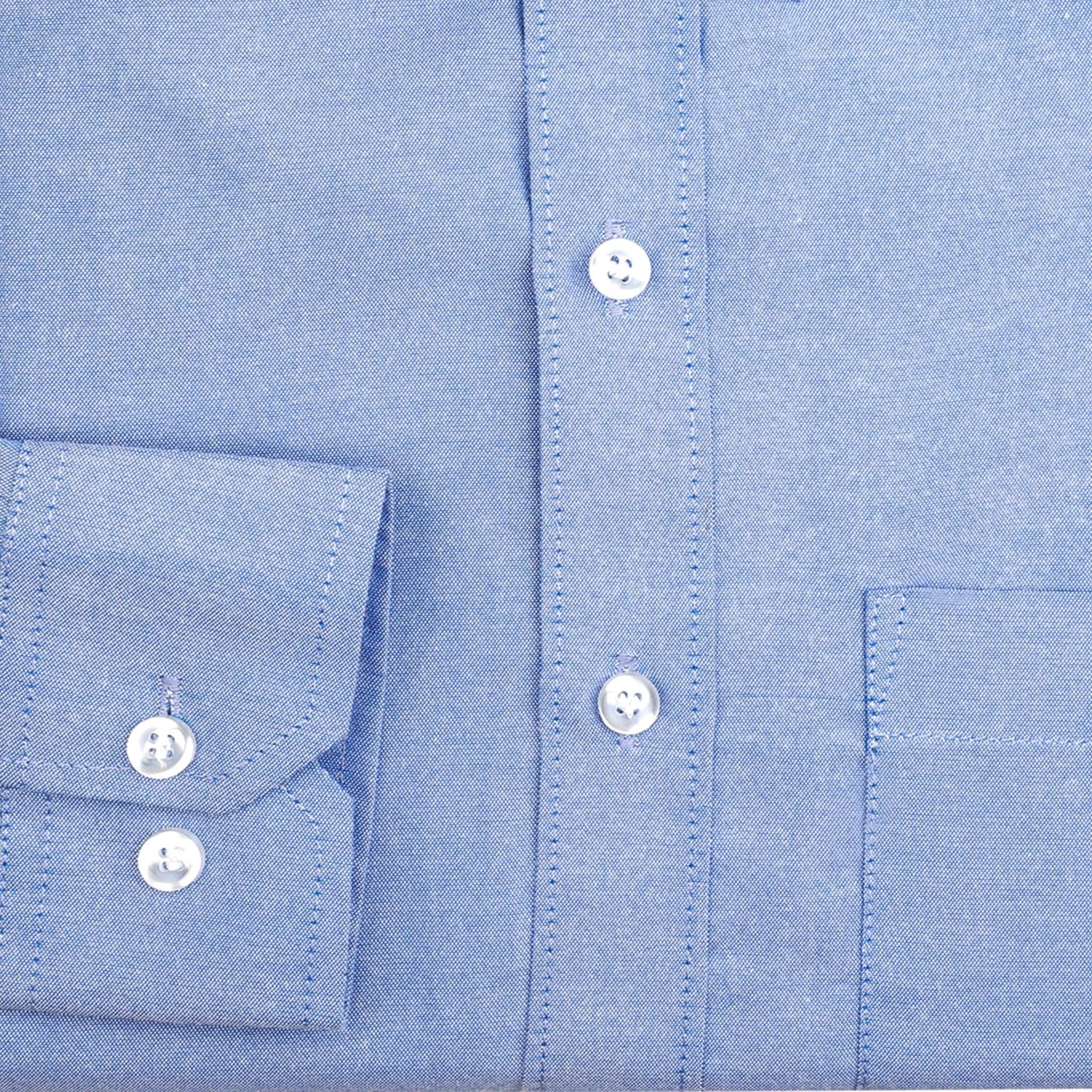 Classic Blue Cotton Shirt - styleflea