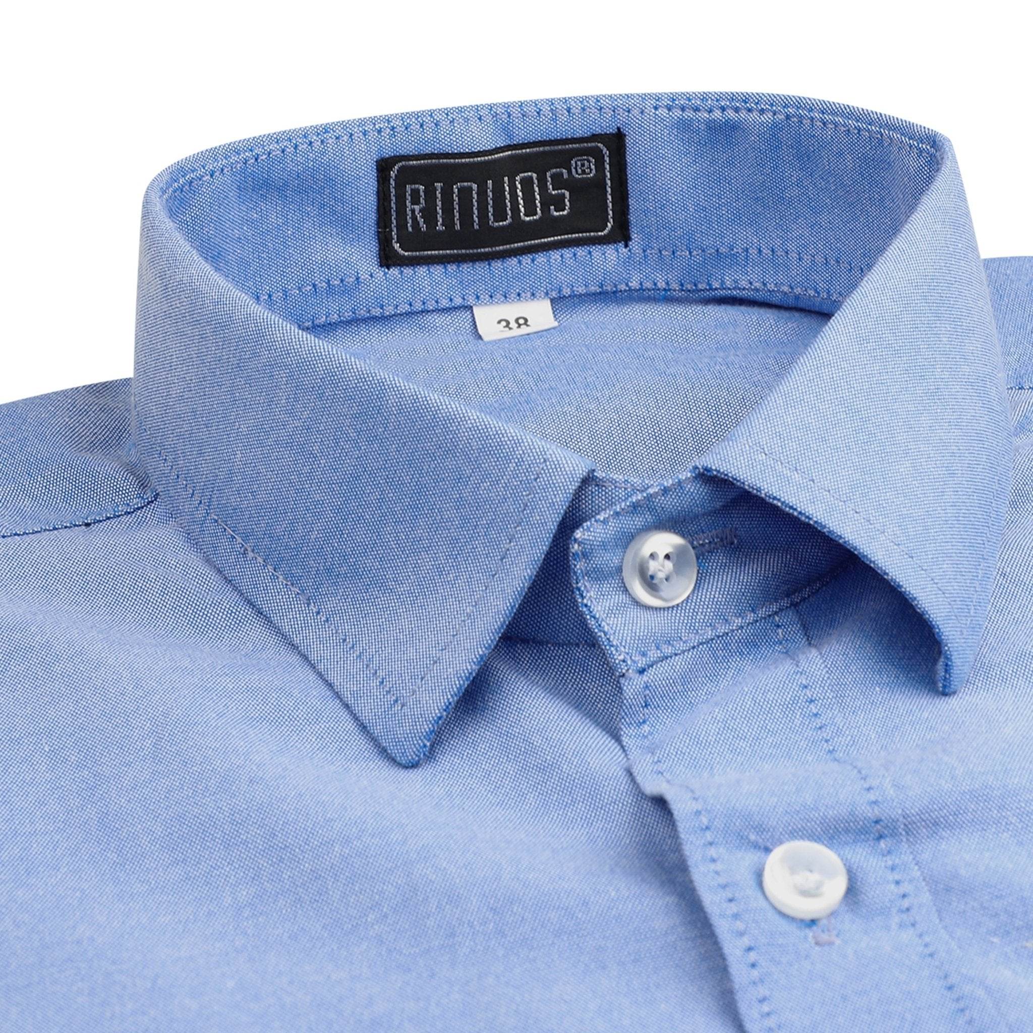 Classic with Elbow Patches Cotton Shirt - styleflea
