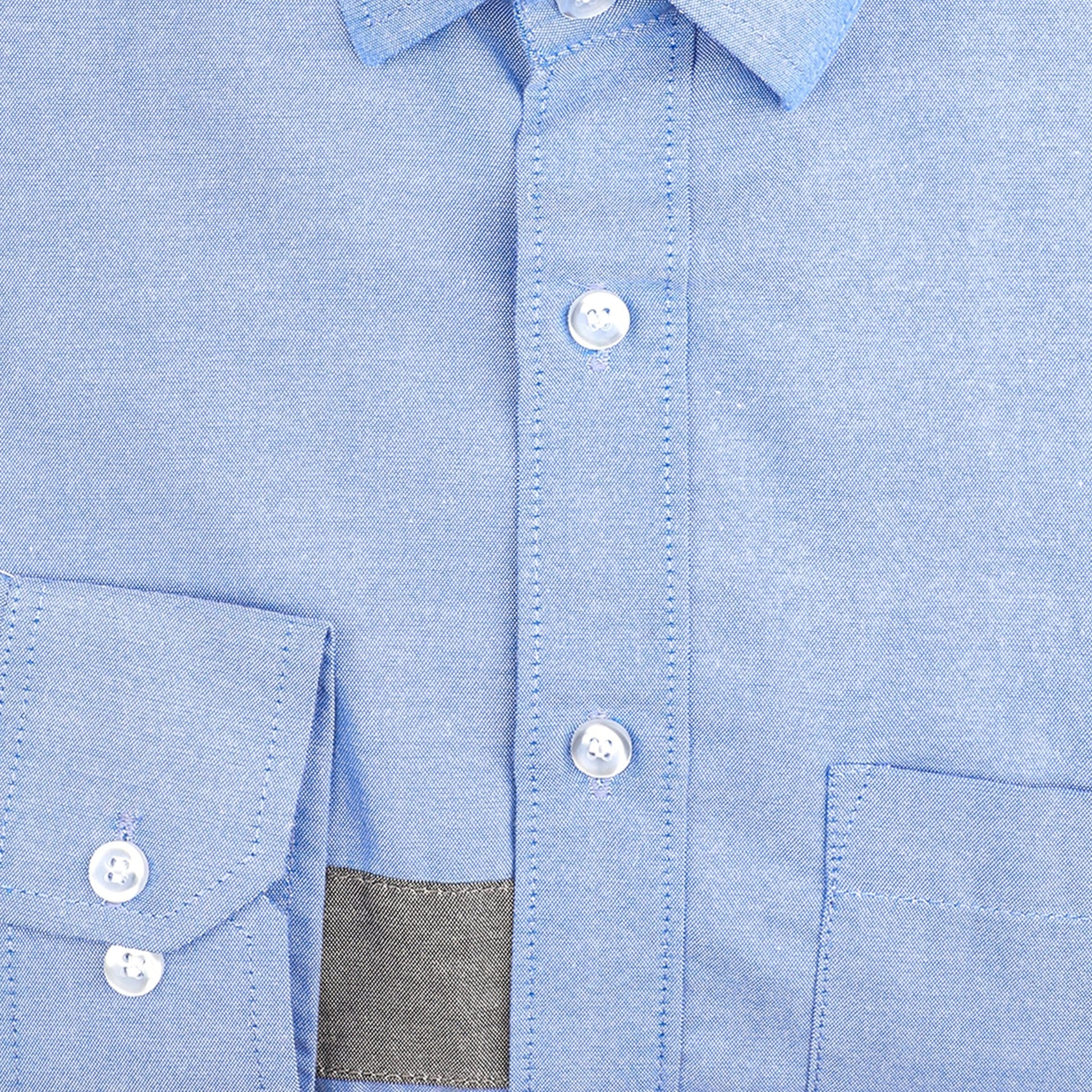 Classic with Elbow Patches Cotton Shirt - styleflea