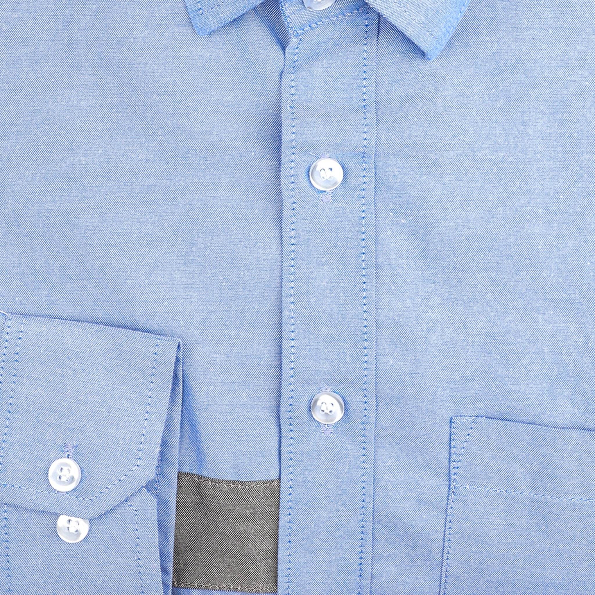 Classic with Elbow Patches Cotton Shirt - styleflea
