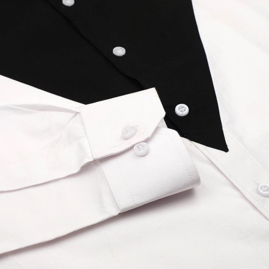 Tuxedo-Inspired Designer Shirt - styleflea