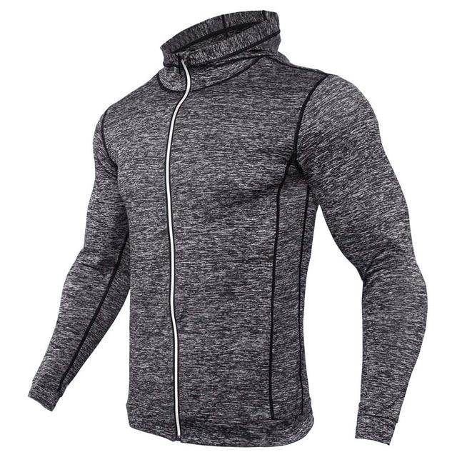 Long Sleeve Zipper Running T Shirt - styleflea