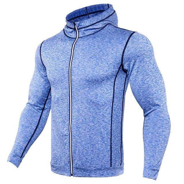 Long Sleeve Zipper Running T Shirt - styleflea