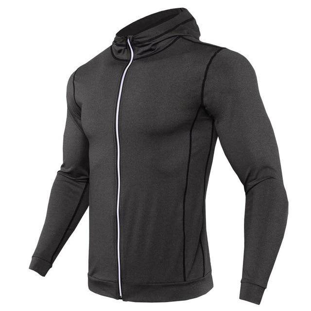 Long Sleeve Zipper Running T Shirt - styleflea