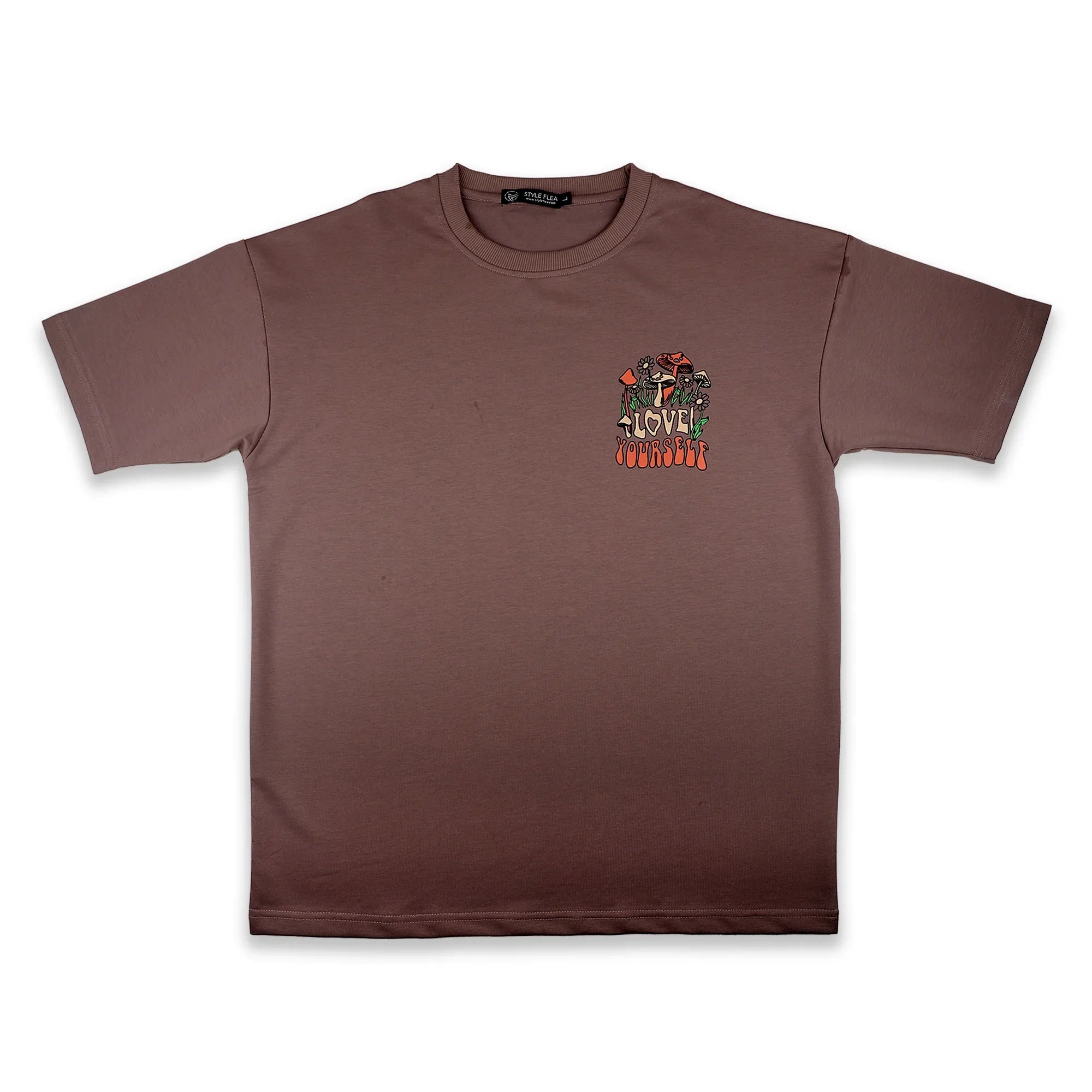 Love Yourself Mauve Oversized T-Shirt