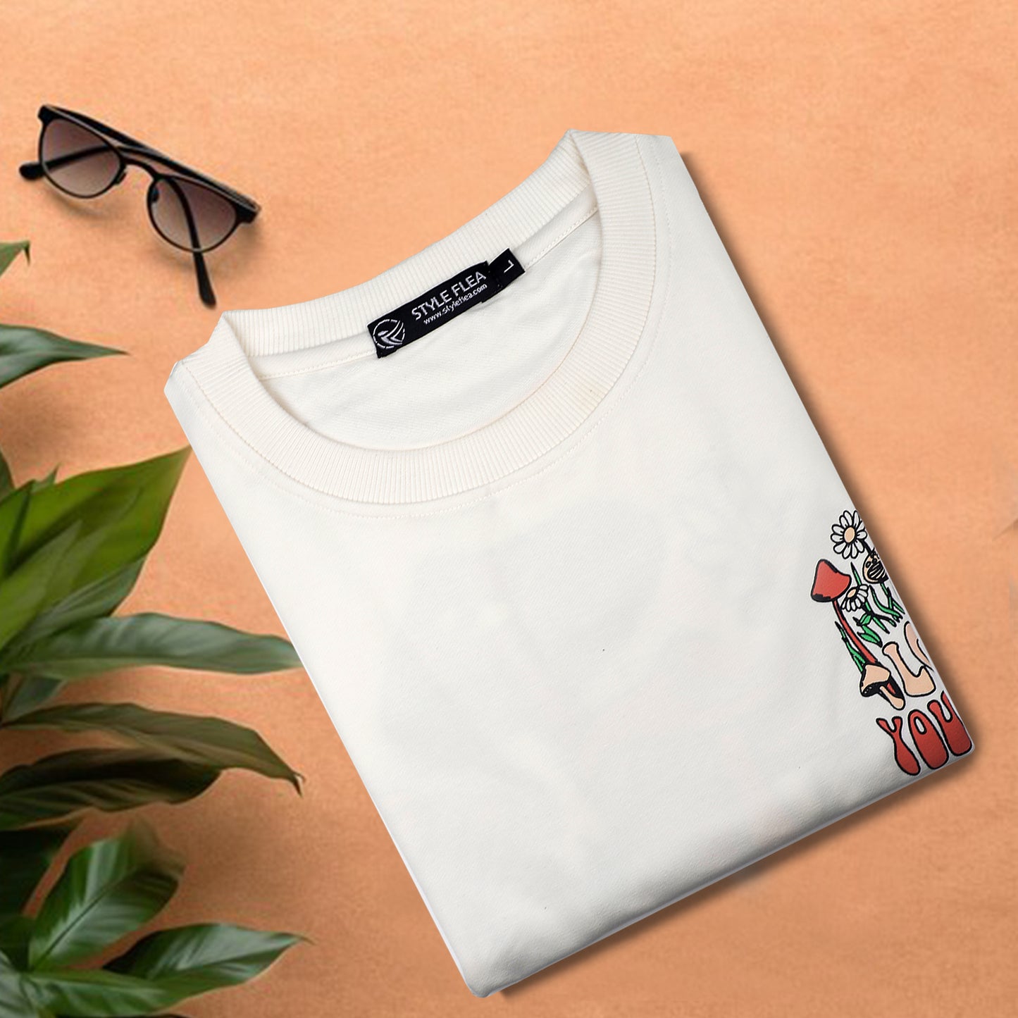 Love Yourself Drop Shoulder T-Shirt - White